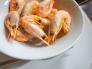 The main European dish has steaks and spaghetti.