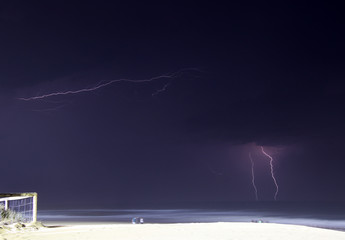 Sommergewitter am Strand