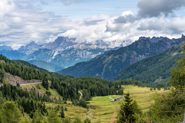 Views of the Val di Fassa, Trento, Trentino Alto Adige, Italy