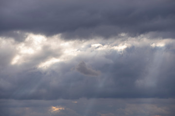 cloudy sky before the rain