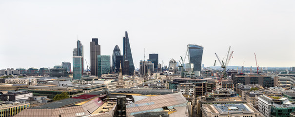 Panoramic aerial view of London