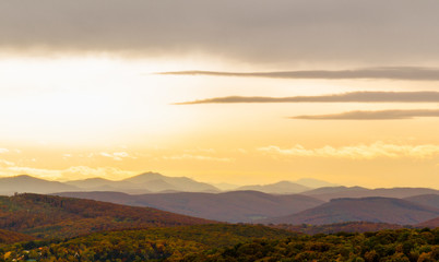 Landschaftssilhouette um Wien / Österreich