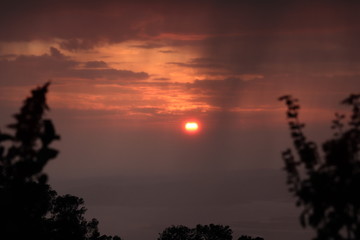 Obraz premium sunset in mountains