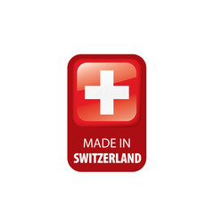 Obraz premium Switzerland flag, vector illustration on a white background