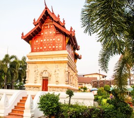 Wat Phra Sing Temple located in Chiang Mai Province, Thailand