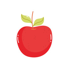 apple fruit fresh on white background