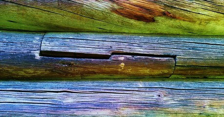 Old wood log beams texture