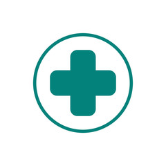 Obraz premium healthcare medical logo icon vector design symbol