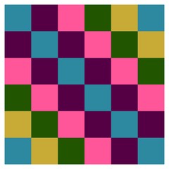 Barn quilt pattern, Amish Patchwork design, Abstract geometric tiled trail Vector illustration