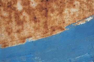 Surface rust old white - blue.