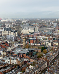 Panoramic View Over Liverpool - North, England November 2019