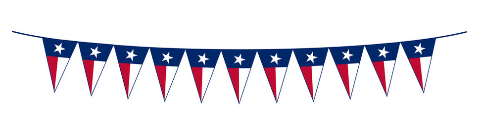 Texas State Flag Bunting