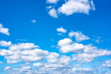 Blue sky with white clouds