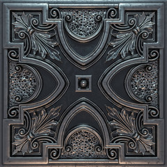 Vintage decorative pattern. 3D rendering.