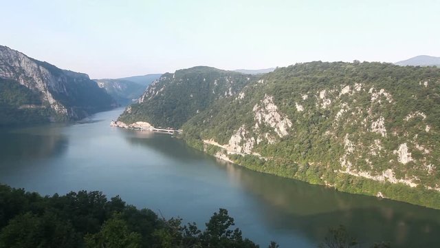  Danube river summer landscape