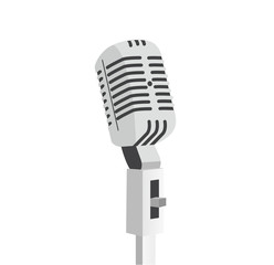 Fototapeta premium Retro old microphone graphic style