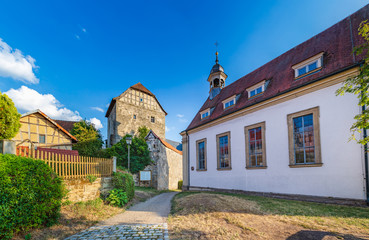 Fototapeta na wymiar Ruin of castle Lichtenstein in Hassberge