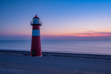 lighthouse at sunset