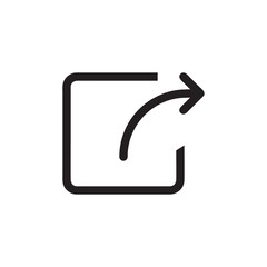 Share icon vector isolated on background. Trendy sweet symbol. Pixel perfect. illustration EPS 10. - Vector