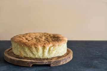 Sponge cake typical in Italy and French , genovese cake.