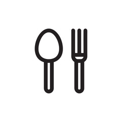 Restaurant icon vector isolated on background. Trendy sweet symbol. Pixel perfect. illustration EPS 10. - Vector