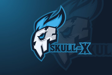 Skull Gamer esports Mascot Logo