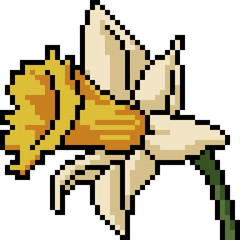 Fototapeta premium vector pixel art flower