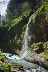 The river Ühaitza (Saison in French) near the gorges of Kakueta, in Sainte-Engrâce, France