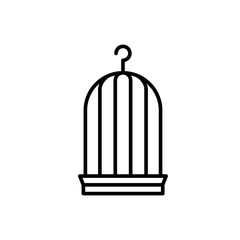 bird cage icon vector illustration template eps - 10