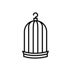 bird cage icon vector illustration template eps - 10