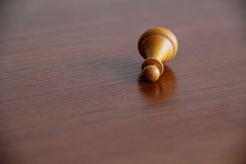 one pawn on the desktop