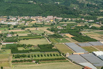 Summer landscape in Irpinia,  Southern Italy.