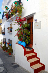 Fototapeta na wymiar Frigiliana, Andalucian white village on Costa del Sol, Spain