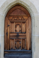 old wooden door