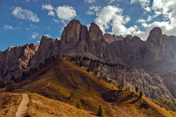 Gardena Valley in the Italian Dolomites