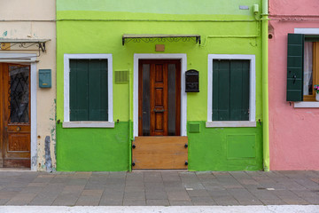 Obraz na płótnie Canvas Green House Burano