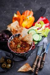 Antipasto salad plate.style rustic.