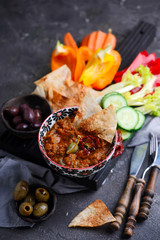 Antipasto salad plate.style rustic.