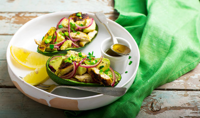 Grilled Chicken with Avocado