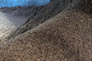 peat fraction, at the processing plant