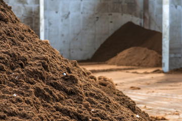 peat fraction, at the processing plant