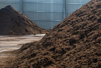 peat fraction, at the processing plant
