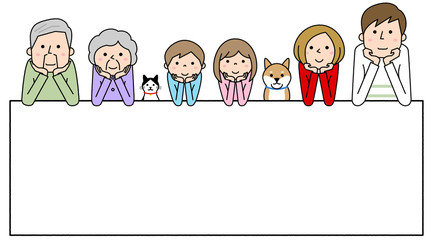 家族 三世代 ホワイトボード