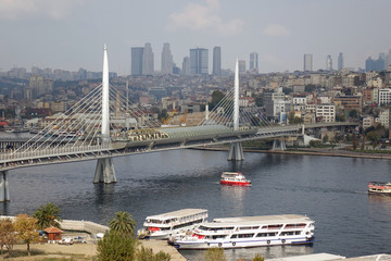 Istanbul, Turkey. View of Golden Horn bay