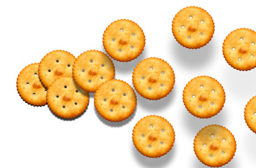 Salty biscuits crackers