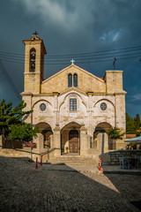 Fototapeta premium Vasa belongs to the Cypriot villages that have kept the traditions of winemaking for centuries. Vasa is famous for its red wine and zivaniya - grape vodka. 