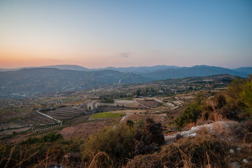 Naklejka premium Vasa belongs to the Cypriot villages that have kept the traditions of winemaking for centuries. Vasa is famous for its red wine and zivaniya - grape vodka. 