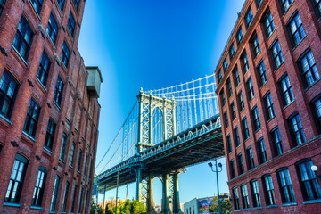 Manhattan Bridge, View from Brooklyn, New York