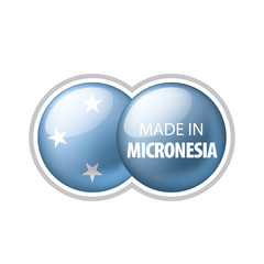 Federated States Micronesia flag, vector illustration on a white background