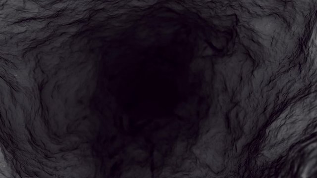 Underground Tunnel Chasm Cave Flythrough Seamless Loop Concept